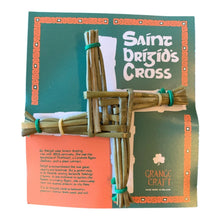 Load image into Gallery viewer, Saint Brigid's Cross Woven Rushes Straw Religious Catholic Small Irish Gift
