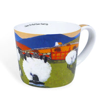 Load image into Gallery viewer, Time To Put Ewe&#39;r Feet Up New Bone China Mug Thomas Joseph Coffee Tea Sheep Mug

