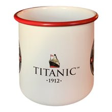 Load image into Gallery viewer, Titanic 1912 Enamel Mug White Star Line Authentic Coffee Tea Collectable Gift
