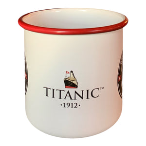 Titanic 1912 Enamel Mug White Star Line Authentic Coffee Tea Collectable Gift