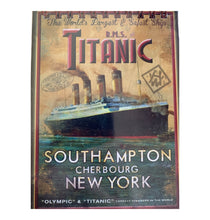 Load image into Gallery viewer, Notebook and Pen Set Southampton Cherbourg New York RMS Titanic Memorabilia
