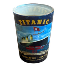Load image into Gallery viewer, Shot Glasses Small Vintage Collection Souvenir Titanic Poster Design Pack of 3
