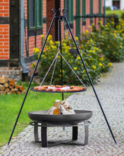 Load image into Gallery viewer, Viking Fire Bowl Tripod Outdoor Grill Set Cook King Handmade in EU
