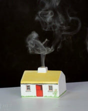 Load image into Gallery viewer, Irish Turf Peat Incense Burner Set Ceramic Cottage Boxed Novelty Ireland Gift
