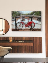 Load image into Gallery viewer, 3D Metal Wall Art Vibrant Red Bicycle Wood Home Decor
