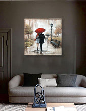 Load image into Gallery viewer, 3D Metal Picture Wall Art Walk In The Park Romantic Scene 80 x 80cm Gift
