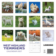 Load image into Gallery viewer, West Highland Terriers Calendar 2027 Wall Planner Organiser Westies Dogs
