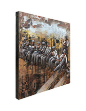 Load image into Gallery viewer, Crafted Charm 3D Metal and Wood Wall Art Celebrating NYC’s Iconic Workmen
