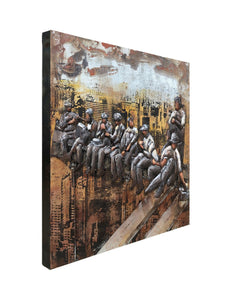 Crafted Charm 3D Metal and Wood Wall Art Celebrating NYC’s Iconic Workmen