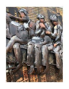 Crafted Charm 3D Metal and Wood Wall Art Celebrating NYC’s Iconic Workmen