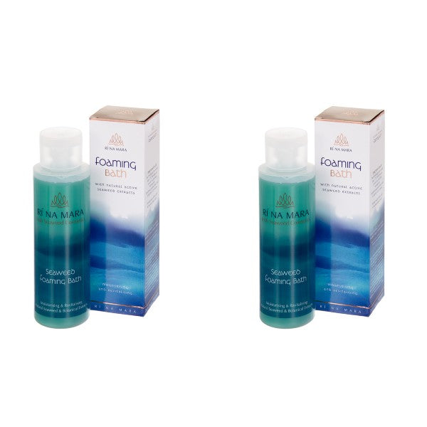 x2 Ri Na Mara Foaming Bath Seaweed 250ml Relax Detox Health Healing Irish Gift