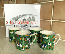 Load image into Gallery viewer, Four Green Fields 4-Piece China Mugs Gift Set Boxed
