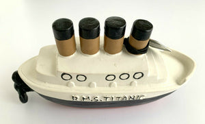 Titanic 1912 Children's Bath Toys Pack of 2 Gift Set White Star Line