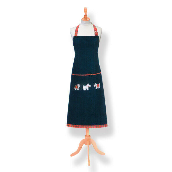 Tartan Terriers Cotton Apron