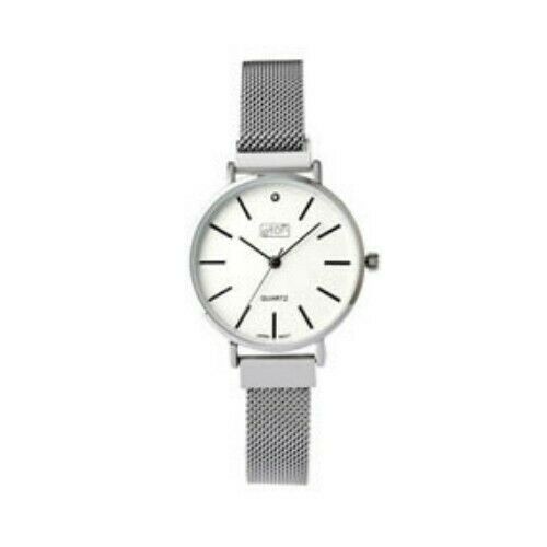 Ladies Mesh Bracelet Chrome Finish Wrist Watch