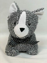 Load image into Gallery viewer, Furry Grey and White Cat Soft Doorstop
