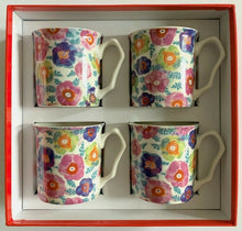 Load image into Gallery viewer, Kale 4-Piece Fine China Mugs Gift Set Boxed
