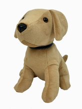 Load image into Gallery viewer, Gold Dog Soft Furry Doorstop
