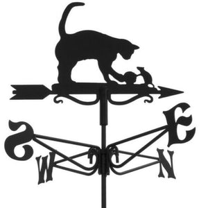 Cat and Mouse Powder Coated Mini Weathervane