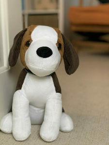 Cute Brown and White Beagle Dog Soft Doorstop