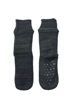 Load image into Gallery viewer, Donegal Wool Socks Knitted Fleece Lined Non Slip Unisex Irish Blackberry
