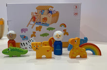 Load image into Gallery viewer, Noah&#39;s Ark Children&#39;s Wooden 20 Piece Puzzle
