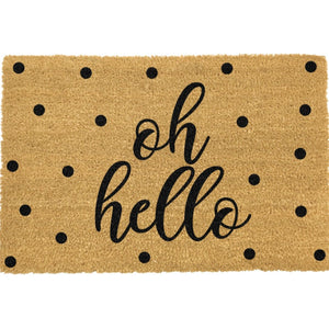 Oh Hello Dotty Doormat