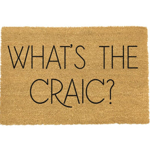 What's The Craic Natural Coir Doormat