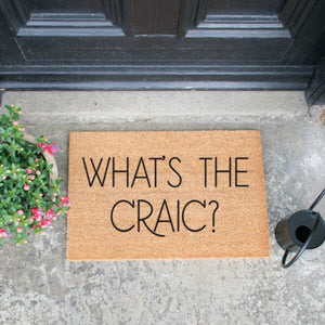 What's The Craic Natural Coir Doormat