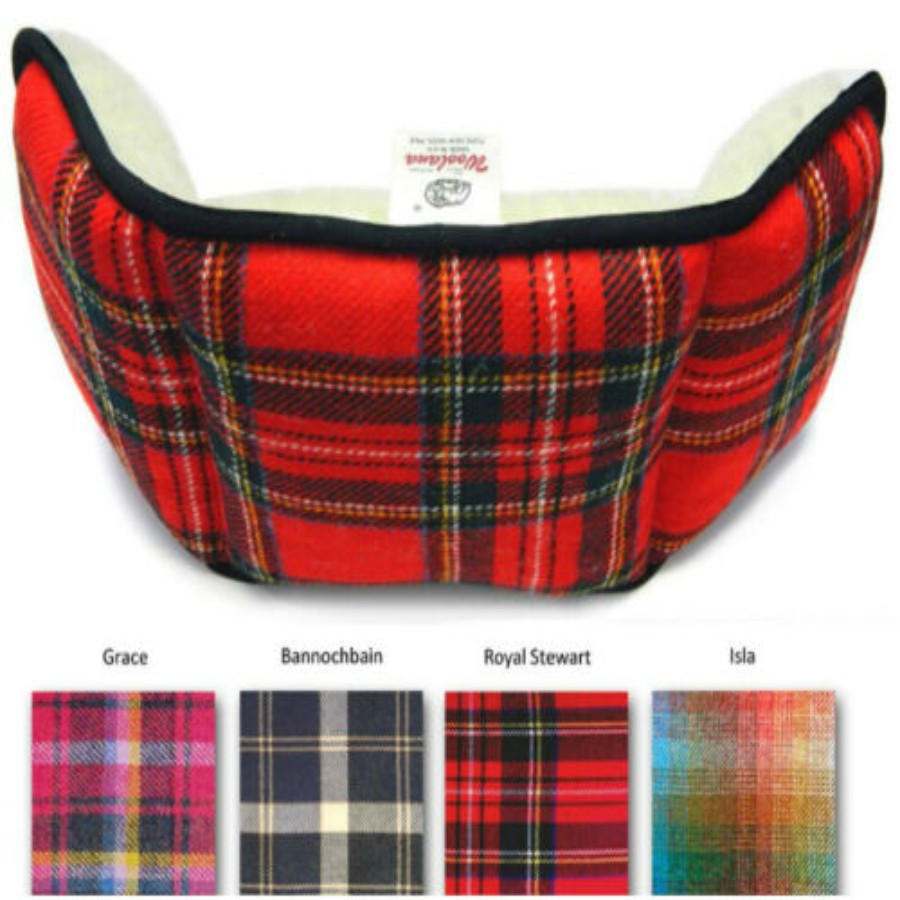 Comfy Back Support Lambswool Tweed Cushion